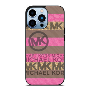MICHAEL KORS PINK STRIP LOGO iPhone 15 Plus Case Cover